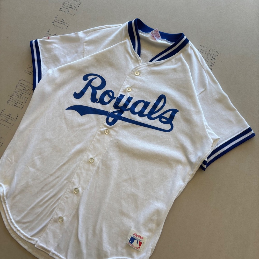 Vintage 80s Rawlings Kansas City Royals Baseball Jersey